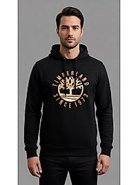 Kapüşonlu Kanguru cepli çift burmalı üç iplikli Sweatshirt