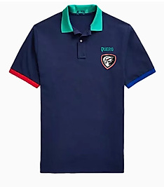 QUERO LACİVERT RENK BLOKLU POLO YAKA T-SHİRT