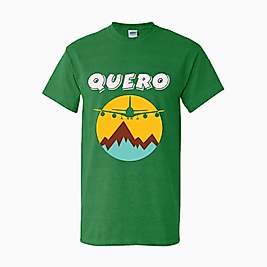 QUERO UÇAK BASKILI T-SHİRT